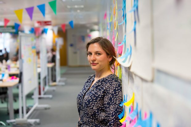 Katherine O’Doherty, Digital, Data and Technology Fast Streamer, posing at the GDS offices