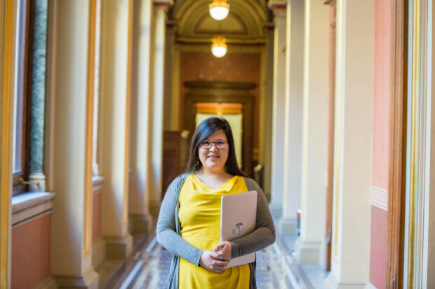 Chiin Rui Tan, facing the camera and smiling