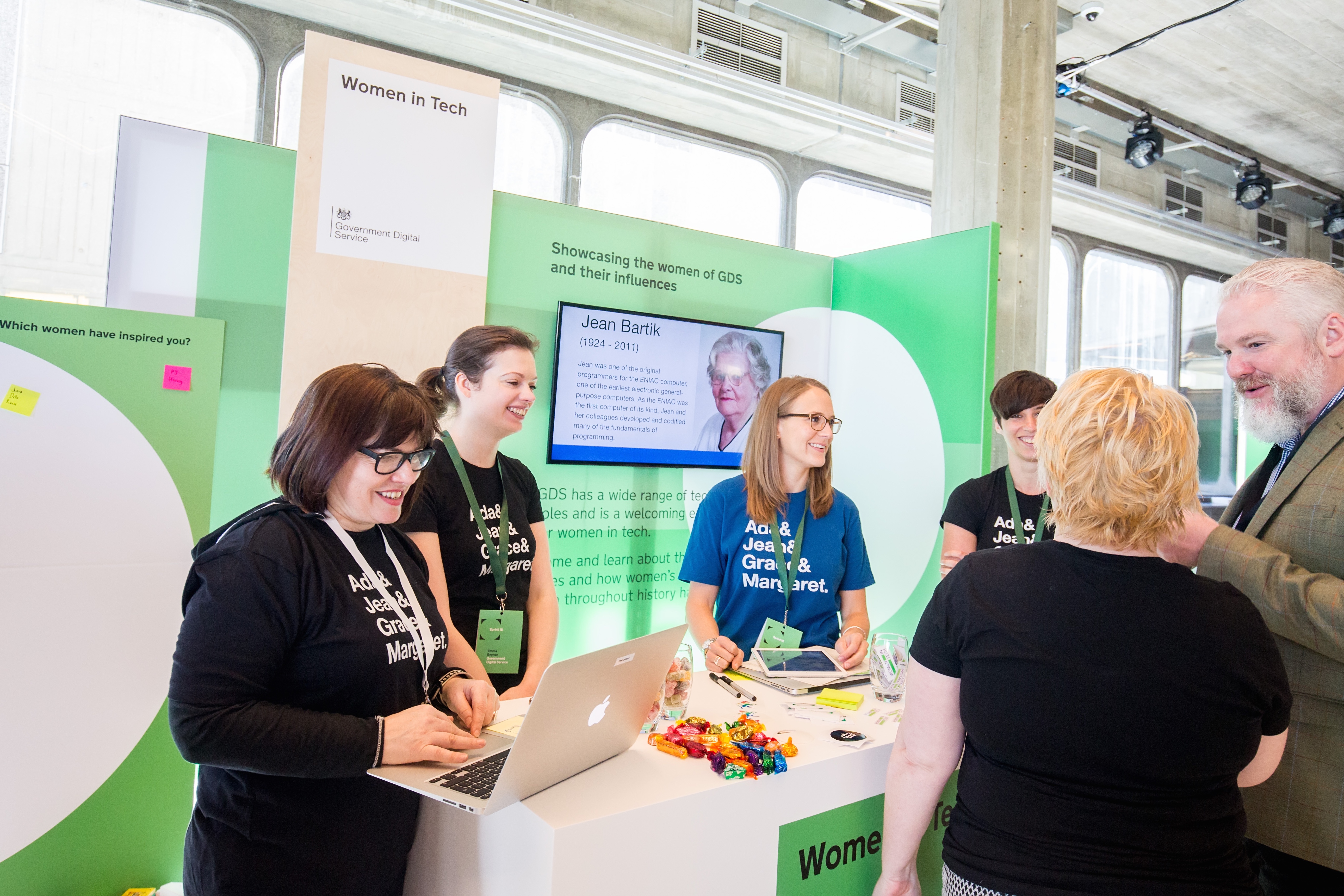 Women in digital, data and technology stand at Sprint 18