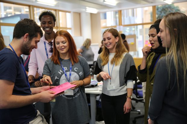 GDS Academy interns in Leeds in 2018