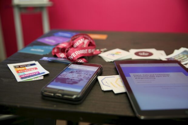 Silicon Milkroundabout merchandise on a table