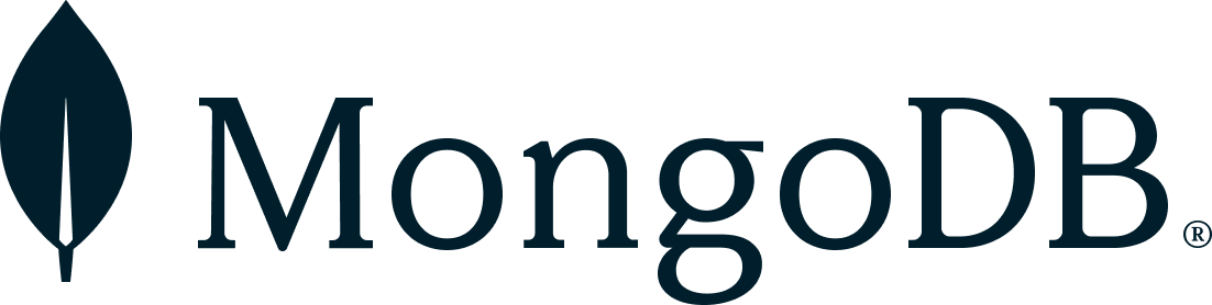 MongoDB logo - a stylised leaf with lettering reading Mongo DB